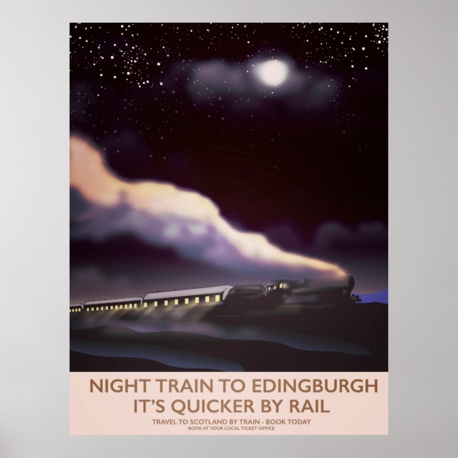 Edinburgh Lokomotiv resaffisch Poster (Framsidan)