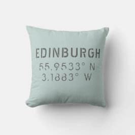Edinburgh Longitude Latitude Dekorativ kudde