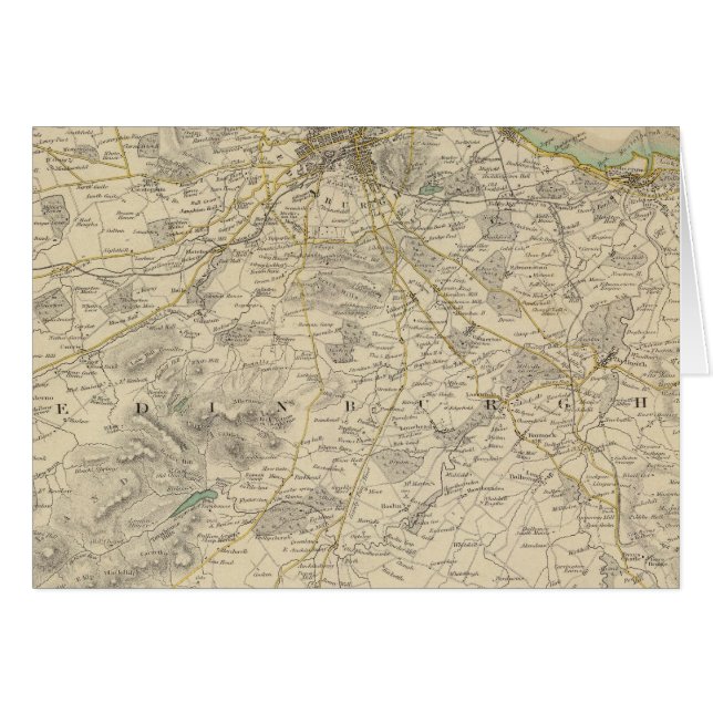 Edinburgh-miljöer Hälsningskort (Framsidan Horizontal)