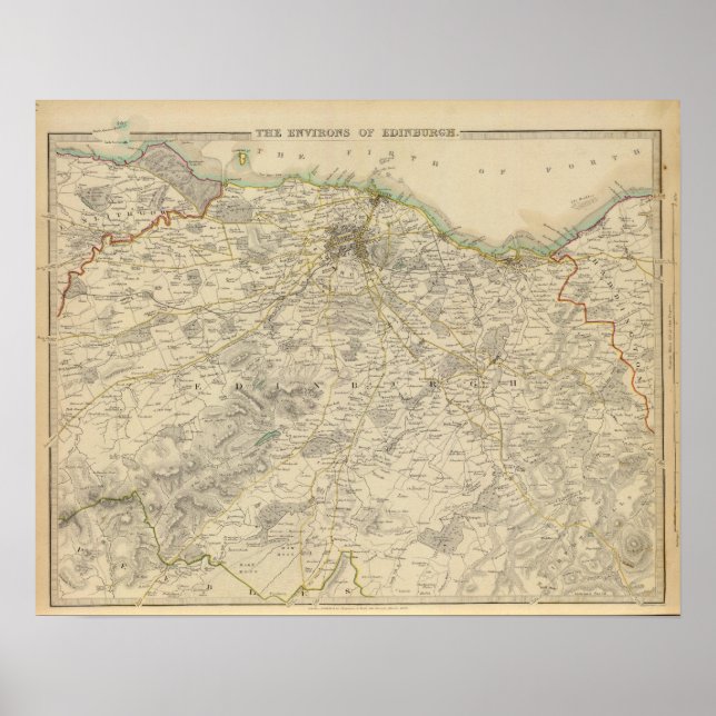 Edinburgh-miljöer Poster (Framsidan)
