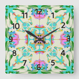 Edinburgh New Town Victorian Stil Clock Fyrkantig Klocka