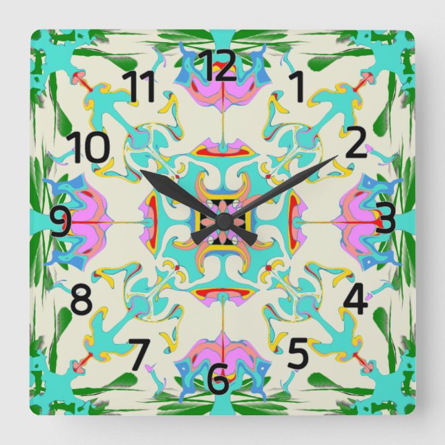 Edinburgh New Town Victorian Stil Clock Fyrkantig Klocka (Framsida)