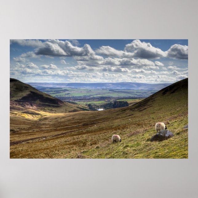 Edinburgh Pentland Backe View Poster (Framsidan)
