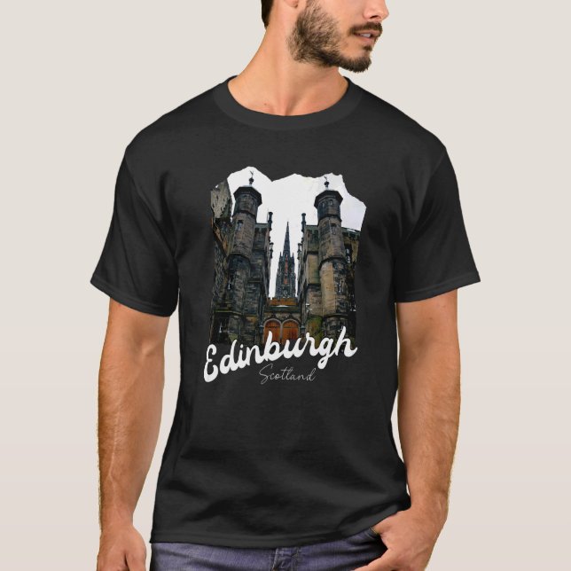 Edinburgh Premium T Shirt (Framsida)