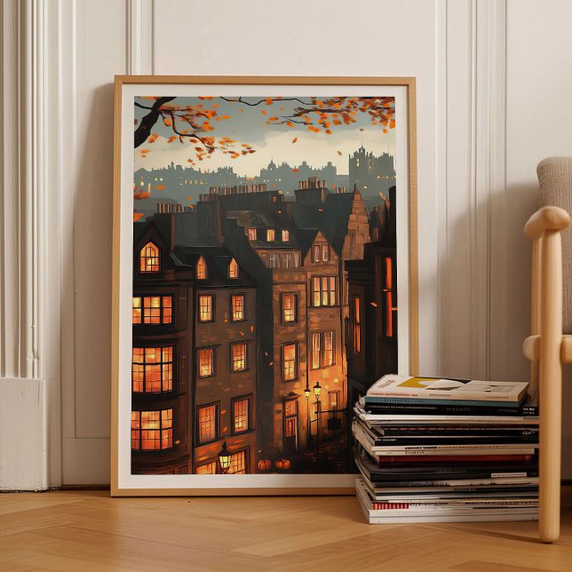 Edinburgh Print Edinburgh Illustration Scotland Pr Poster (Skapare uppladdad)