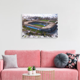 Edinburgh Rugby Stadium med Skottlands flagga Canvastryck