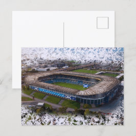 Edinburgh Rugby Stadium med Skottlands flagga Vykort