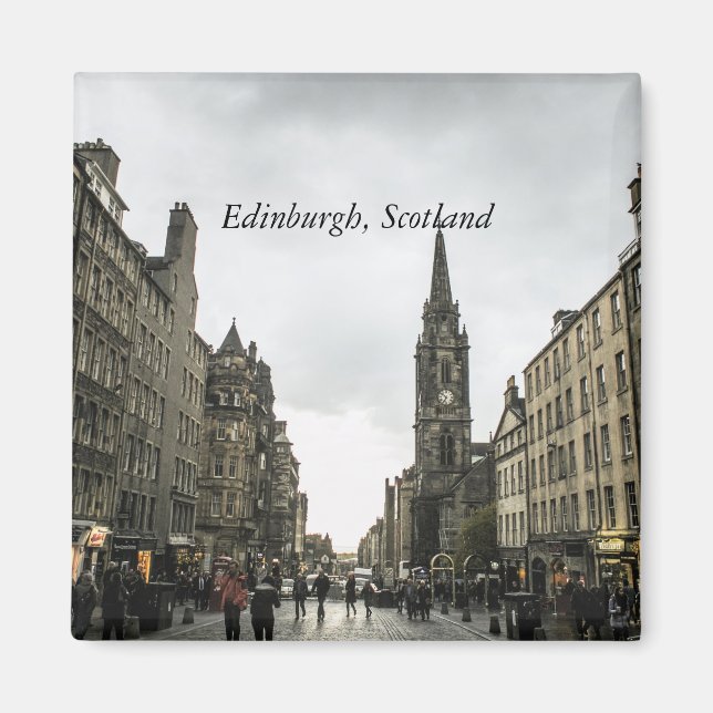 Edinburgh, Scotland cityscape Magnet (Framsidan)