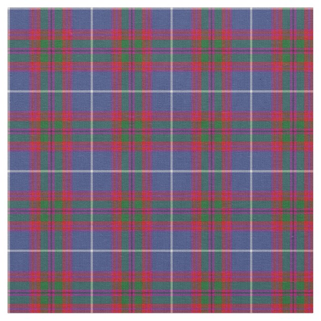 Edinburgh Scotland District Tartan Tyg (Närbild)