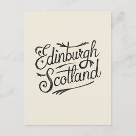 Edinburgh Scotland Hand plockade Vykort