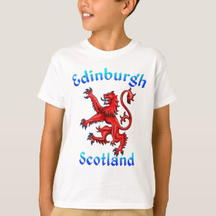 Edinburgh Scotland Lejonare Rampant Scottish Flagg T Shirt