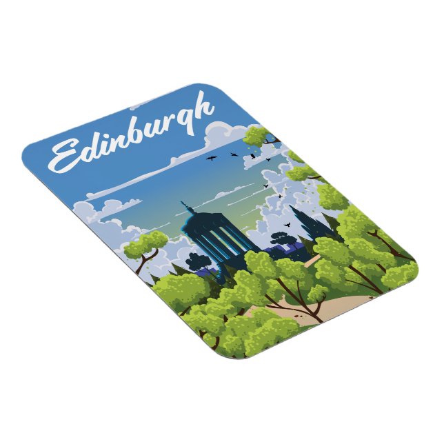 Edinburgh Scotland Magnet (Högersidan)