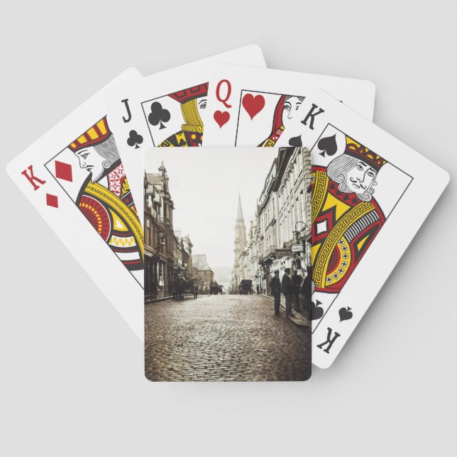 EDINBURGH SCOTLAND MAYBOLE STREET SCENE 1910 CASINOKORT (Baksidan)