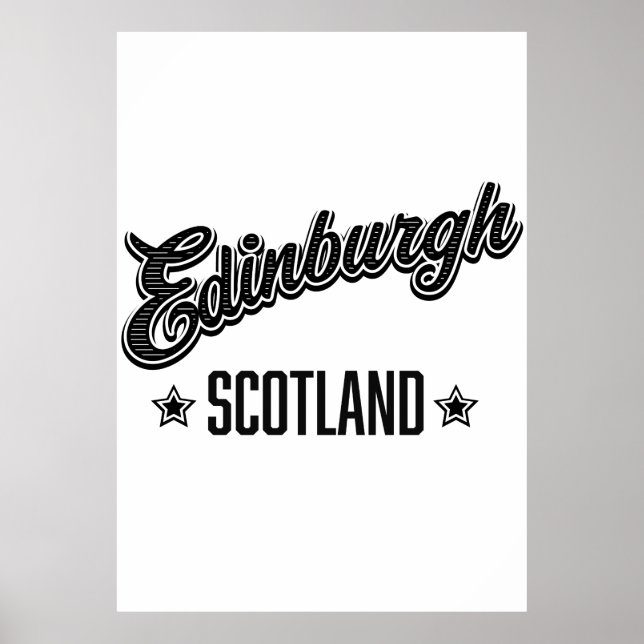 Edinburgh Scotland Poster (Framsidan)