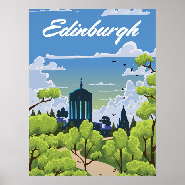 Edinburgh Scotland Poster (Framsidan)