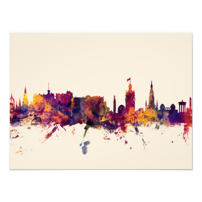 Edinburgh Scotland Skyline Fototryck (Framsidan)