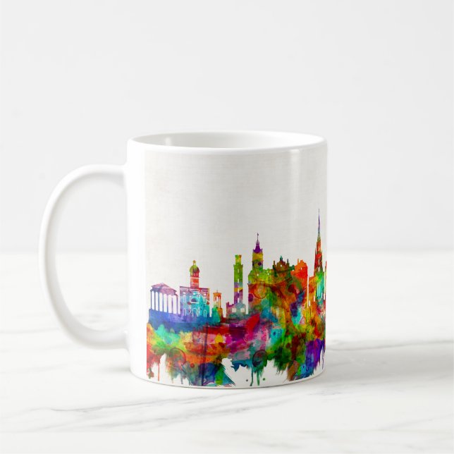 Edinburgh Scotland Skyline Kaffemugg (Vänster)