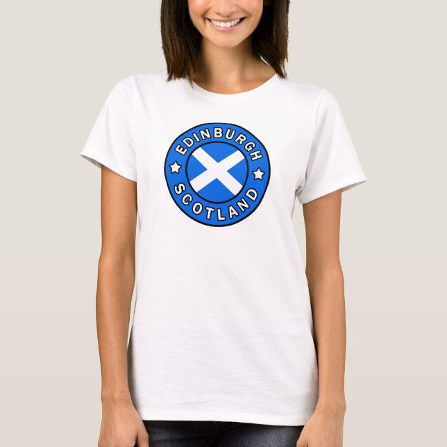 Edinburgh Scotland T Shirt (Framsida)