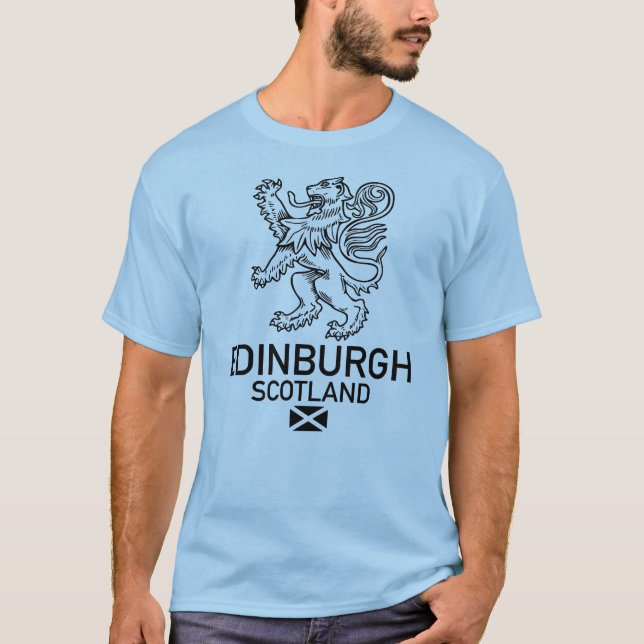 Edinburgh Scotland T Shirt (Framsida)