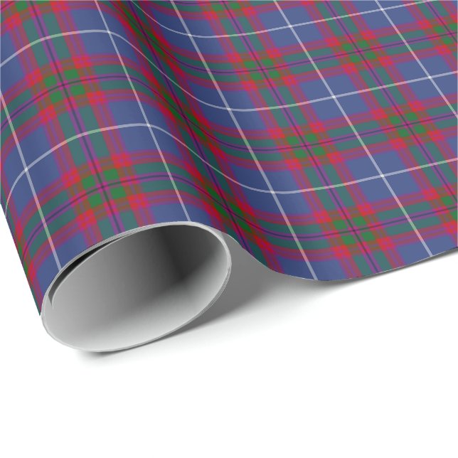 Edinburgh Scotland Tartan Mönster Presentpapper (Rullad Hörn)