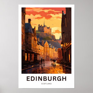 Edinburgh Scotland Travel Print Poster