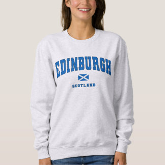 Edinburgh Scotland Uk Vintage College Stil T Shirt