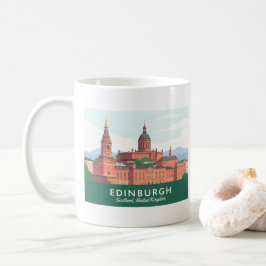 Edinburgh Scotland United Kingdom Pastel Travel Kaffemugg