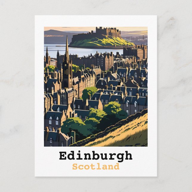 Edinburgh Scotland Vykort (Framsida)