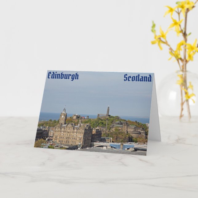 Edinburgh, Scottish Card Kort (Gul blomma)
