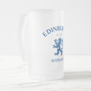 EDINBURGH Skottland Frostat Ölglas