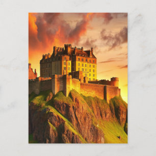 Edinburgh, Skottland, Golden Hour Vykort