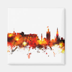 Edinburgh Skottland horisont Magnet