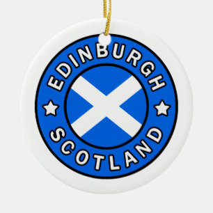 Edinburgh Skottland Julgransprydnad Keramik