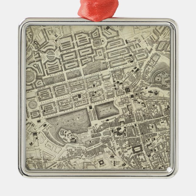 Edinburgh Skottland Julgransprydnad Metall (Framsidan)