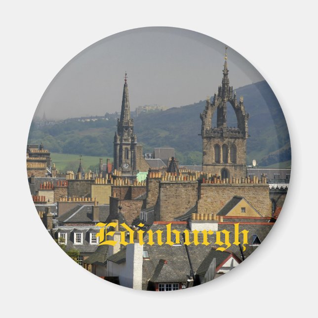 Edinburgh, Skottland Magnet (Framsidan)