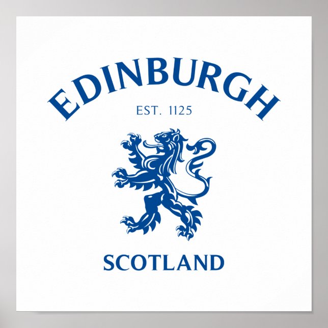 EDINBURGH Skottland Poster (Framsidan)