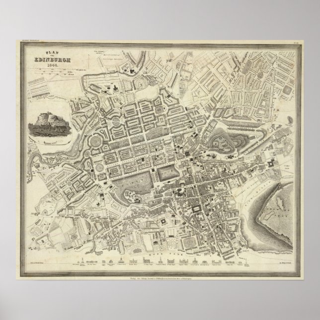 Edinburgh, Skottland Poster (Framsidan)