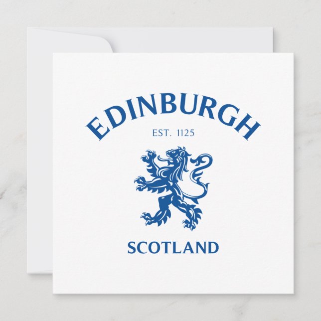 EDINBURGH Skottland Spara Datumet (Framsida)