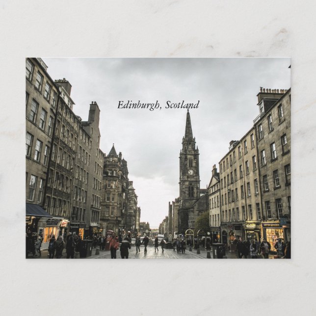 Edinburgh, Skottland stadsbild Vykort (Framsida)