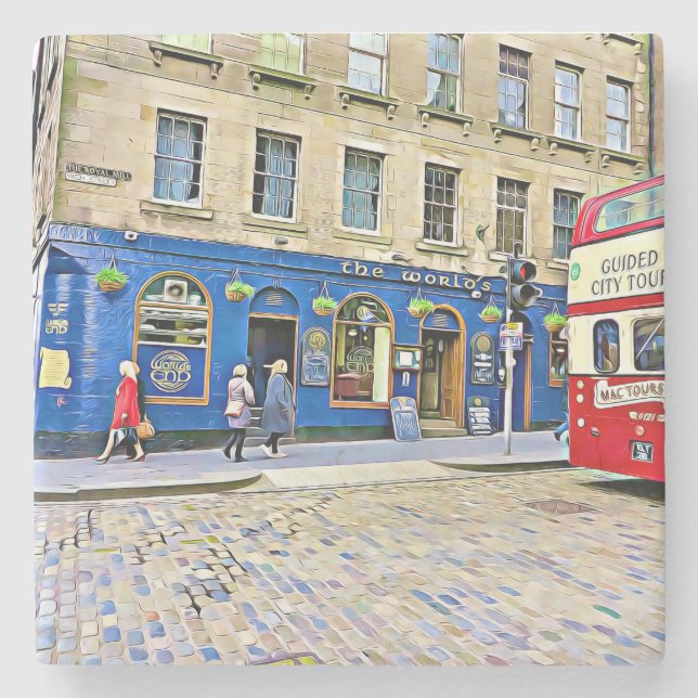 Edinburgh, Skottland Stenunderlägg (Framsidan)