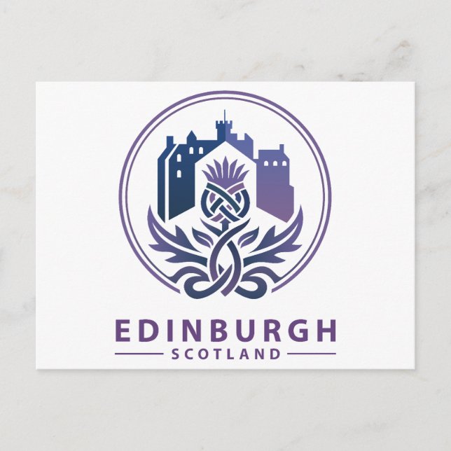 Edinburgh Skottland Storbritannien Vykort (Framsida)