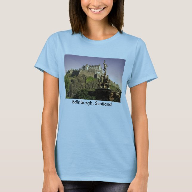 Edinburgh Skottland T Shirt (Framsida)