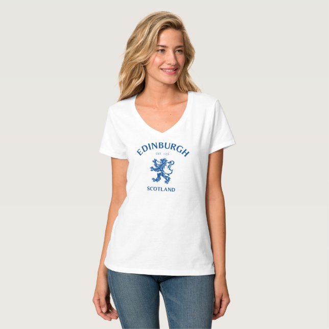 EDINBURGH Skottland T Shirt (Hel framsida)