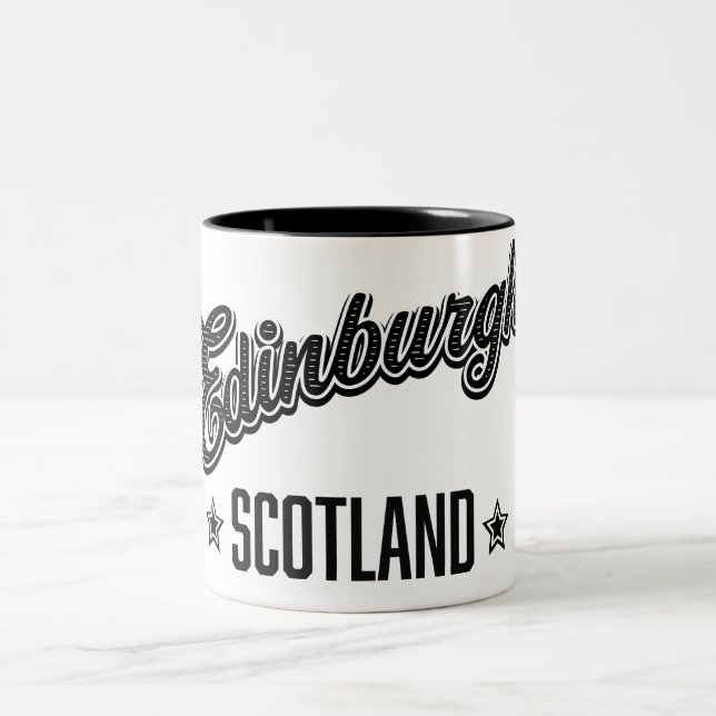 Edinburgh Skottland Två-Tonad Mugg (Center)
