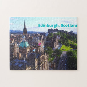 Edinburgh, Skottland, vackert historiskt Byggnad Pussel