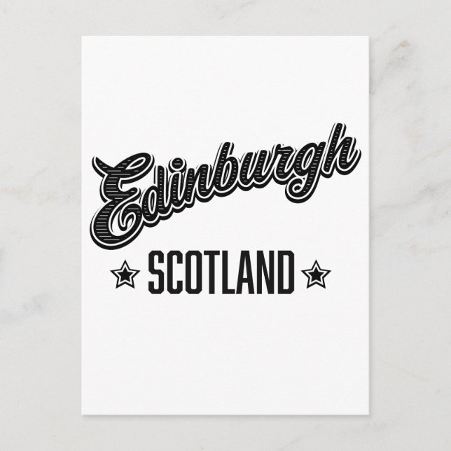 Edinburgh Skottland Vykort (Framsida)