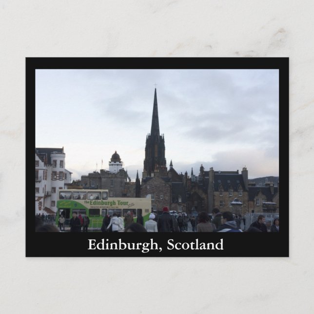 Edinburgh Skottland Vykort (Framsida)
