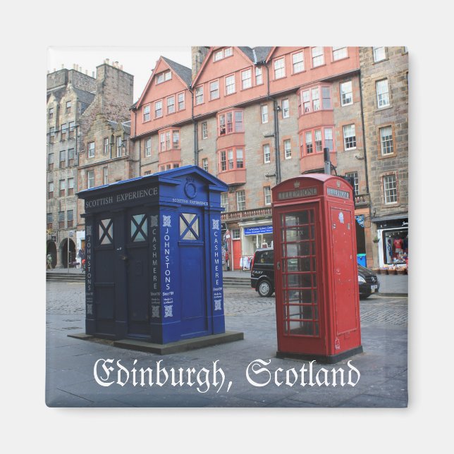 Edinburgh, Skottlands kylmagnet Magnet (Framsidan)
