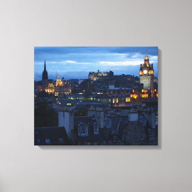 Edinburgh Skyline Canvastryck (Framsida)