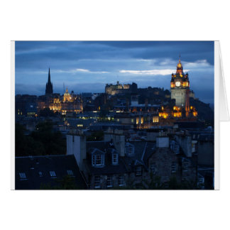 Edinburgh Skyline Hälsningskort
